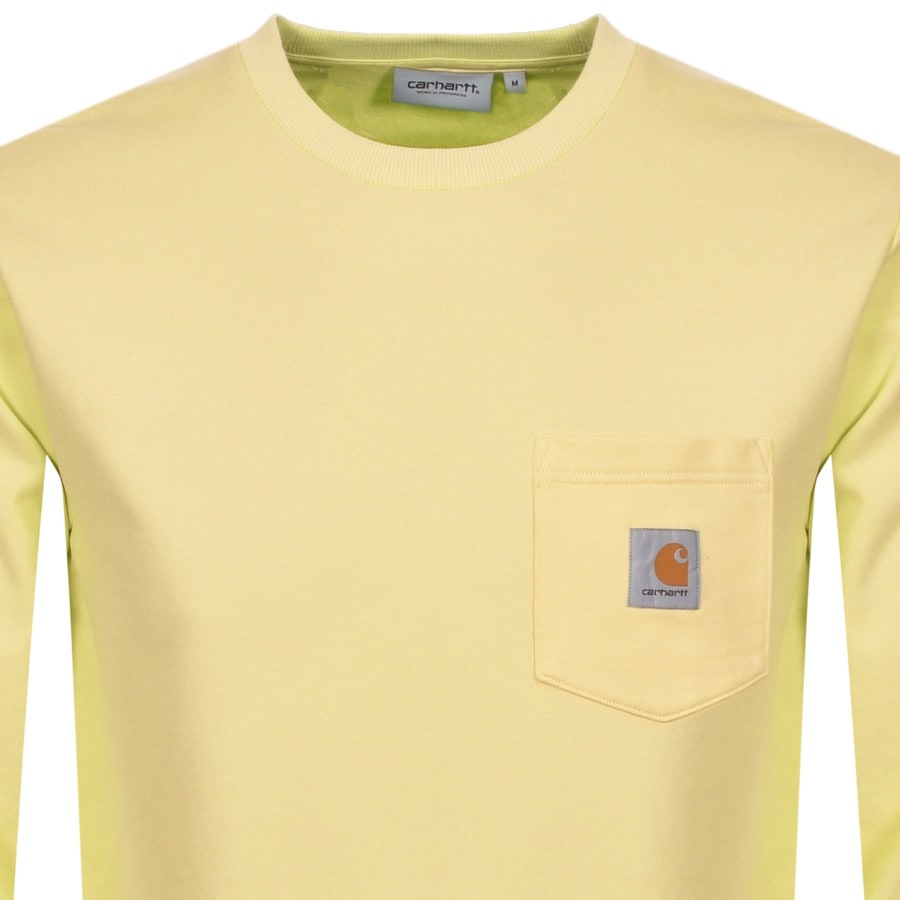 Alternative Image for ProductCarhartt Pocket Sweatshirt Yellow2